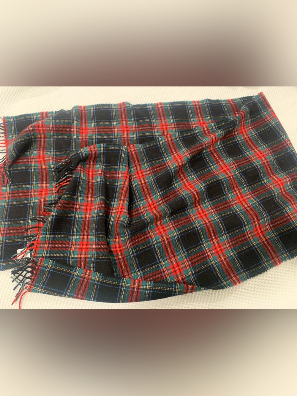 Plaid scarf from J Crew